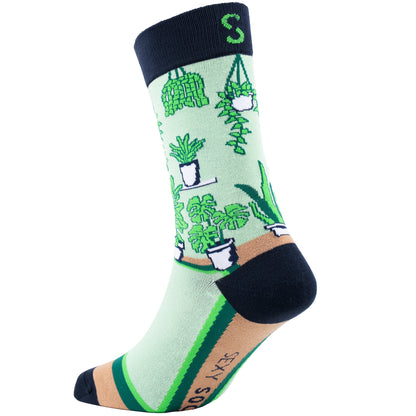 Plant Lady Natural Bamboo Knit Socks