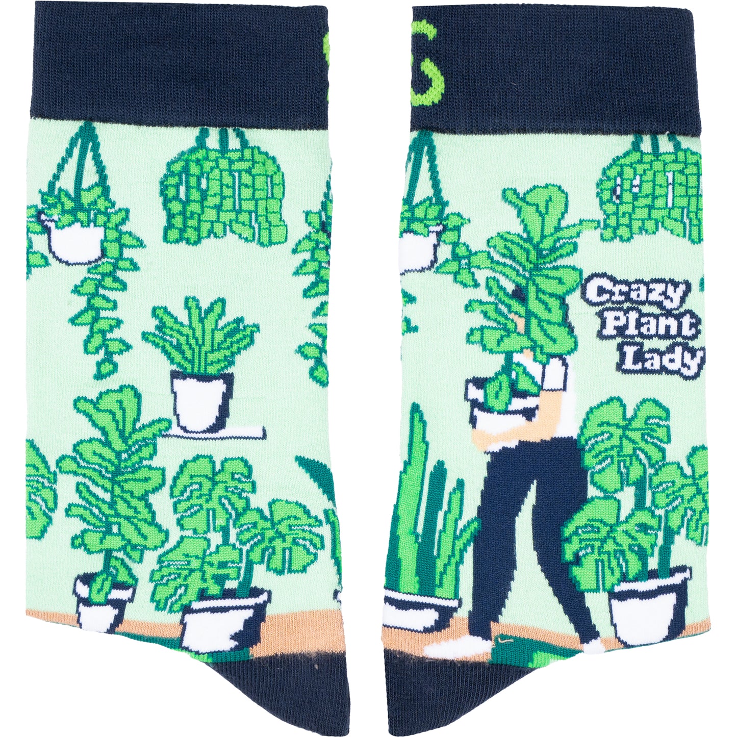 Plant Lady Natural Bamboo Knit Socks