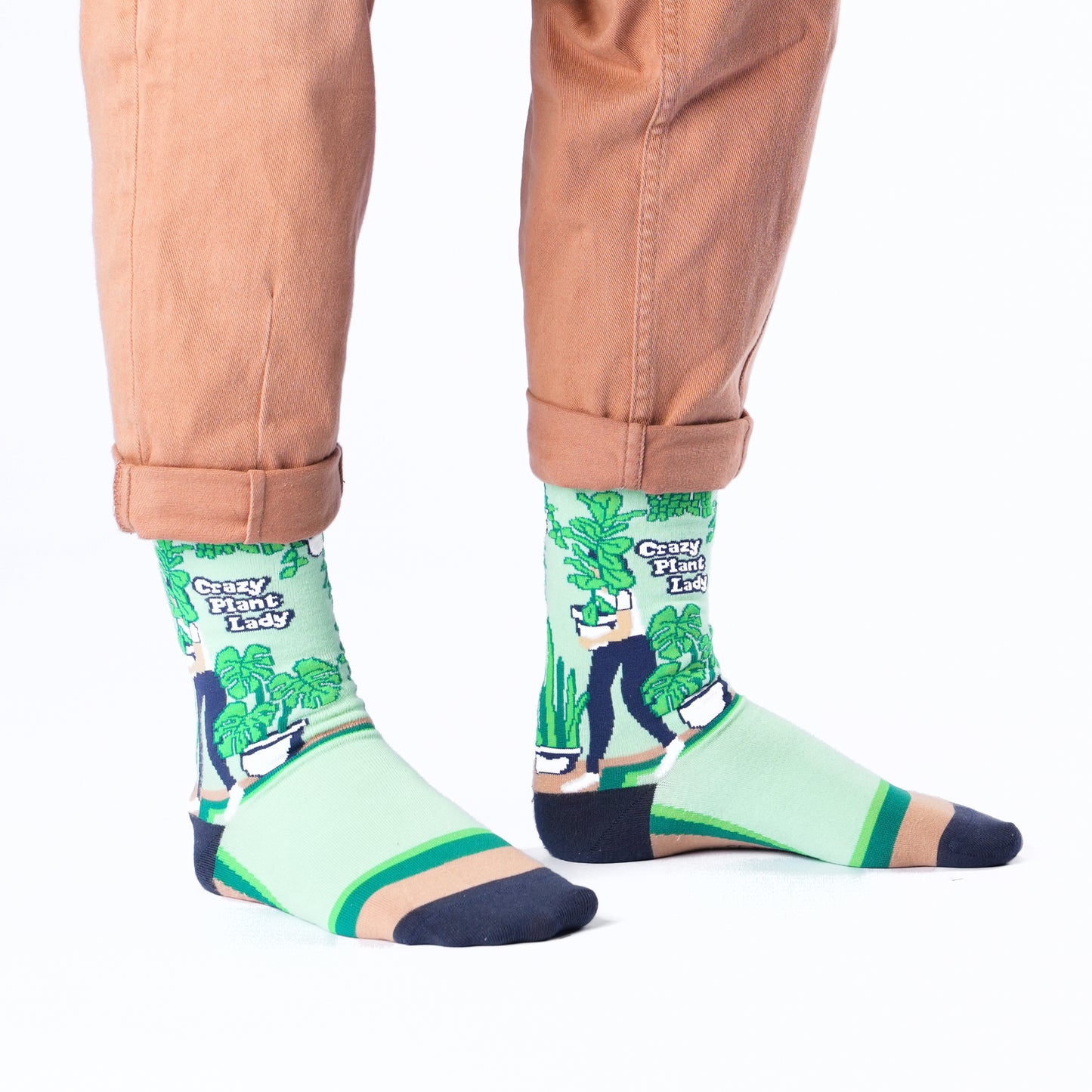 Plant Lady Natural Bamboo Knit Socks