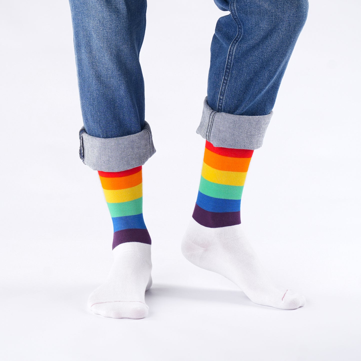 Pride Natural Bamboo Knit Socks