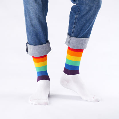 Pride Natural Bamboo Knit Socks