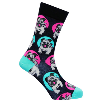 Pug Natural Bamboo Knit Socks