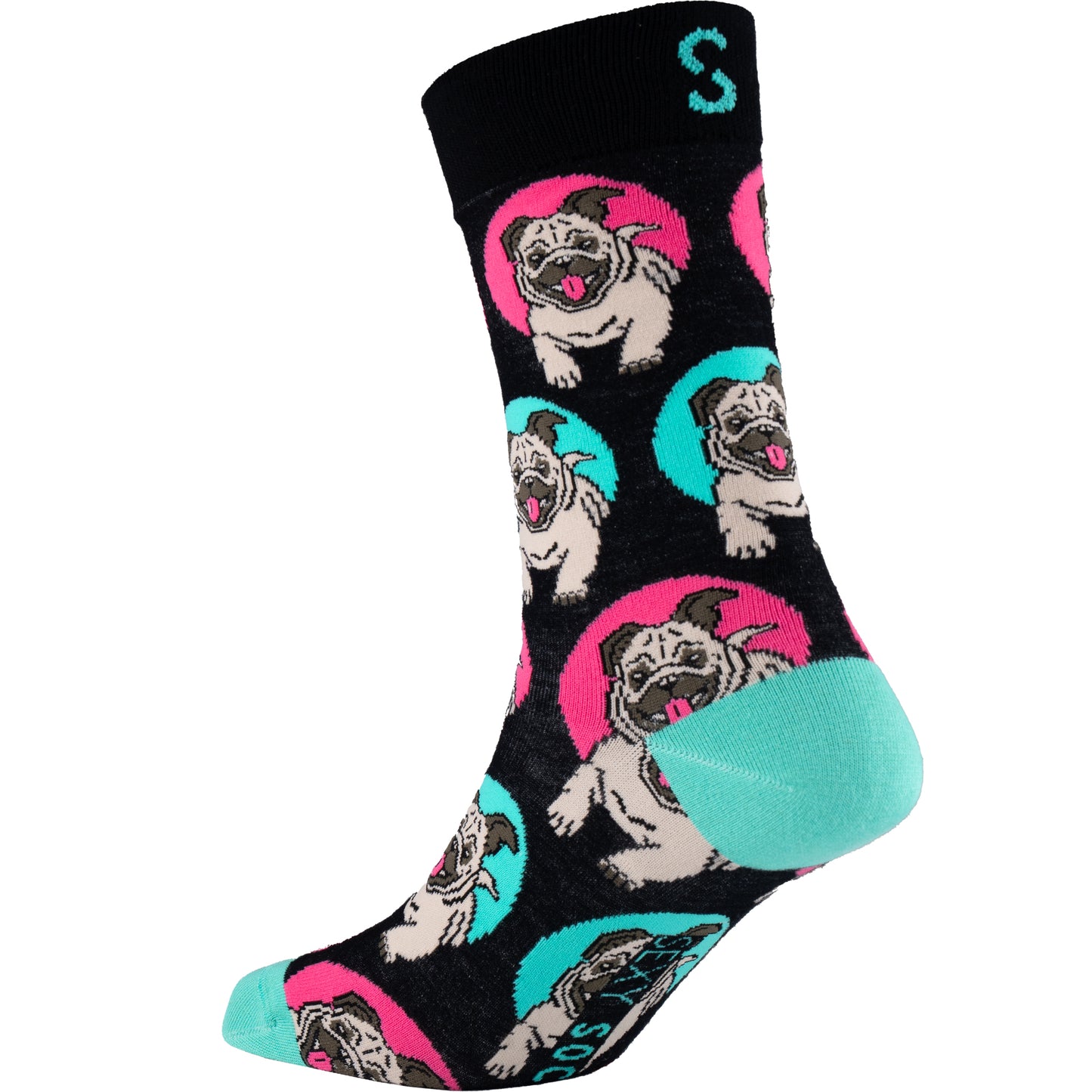 Pug Natural Bamboo Knit Socks