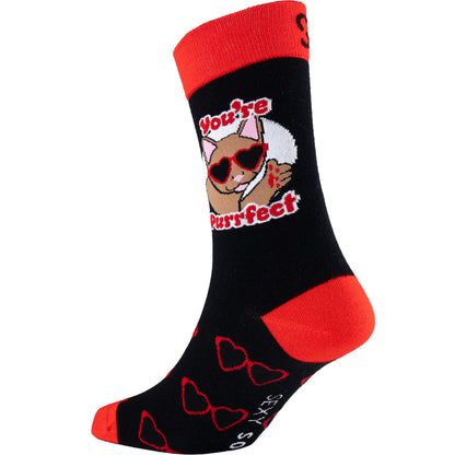 Purrfect Natural Bamboo Knit Socks