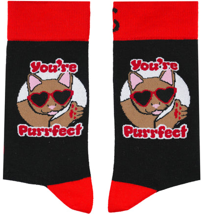 Purrfect Natural Bamboo Knit Socks