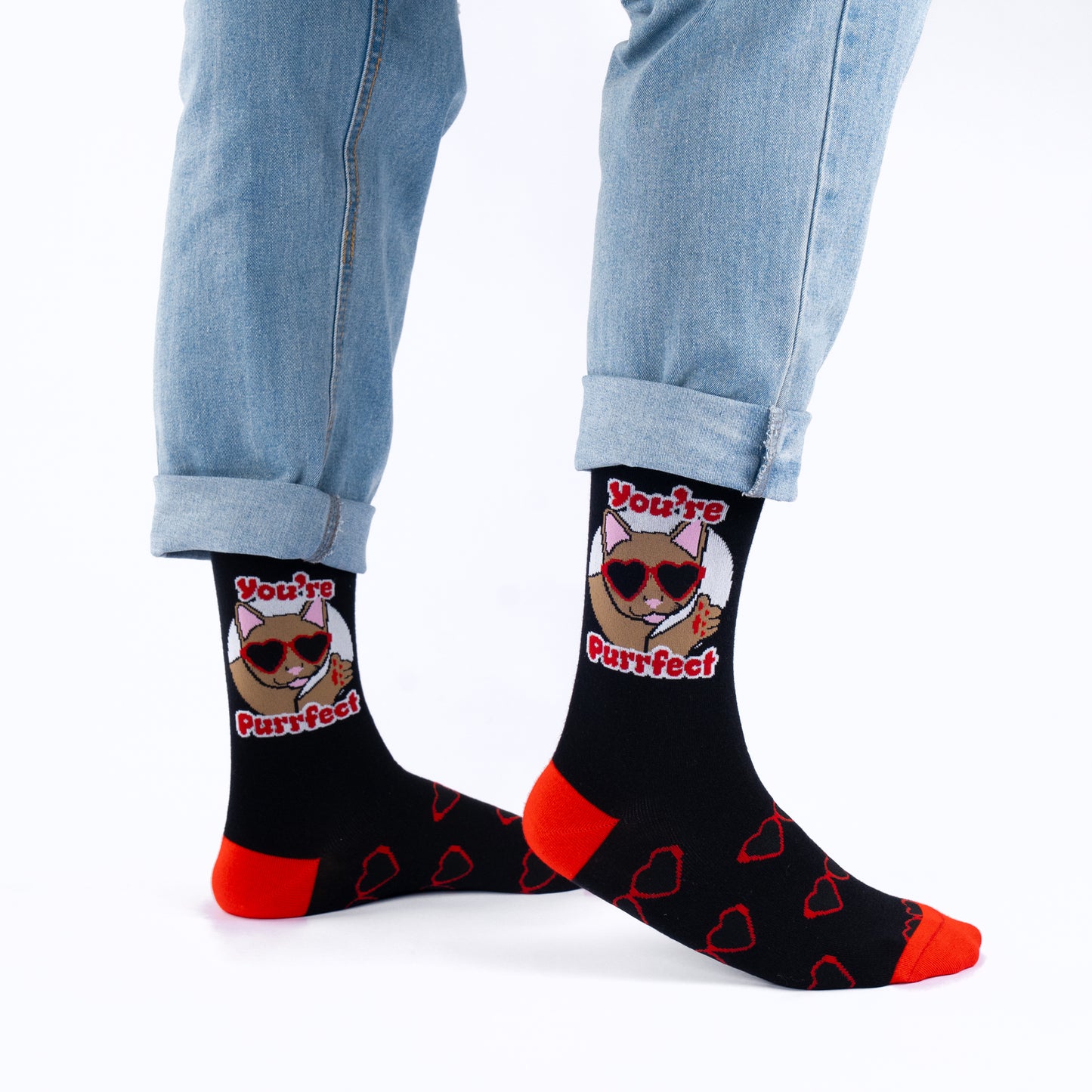Purrfect Natural Bamboo Knit Socks