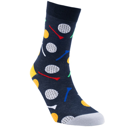 Tee Time Natural Bamboo Knit Socks