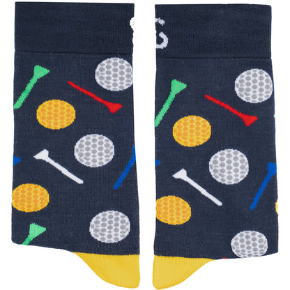 Tee Time Natural Bamboo Knit Socks