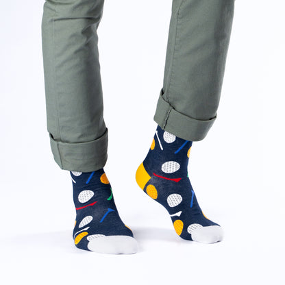 Tee Time Natural Bamboo Knit Socks