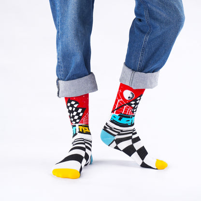 Race Day Natural Bamboo Knit Socks