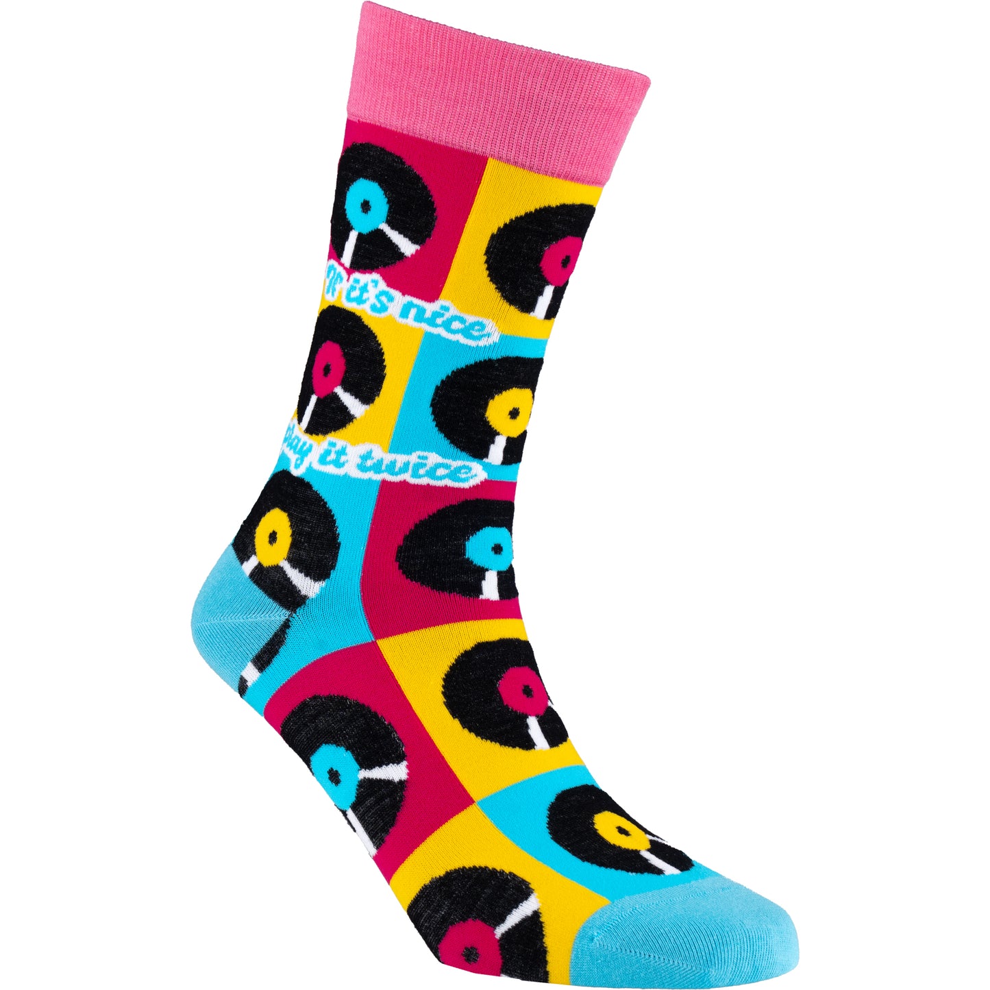 Retro Vinyl Natural Bamboo Knit Socks