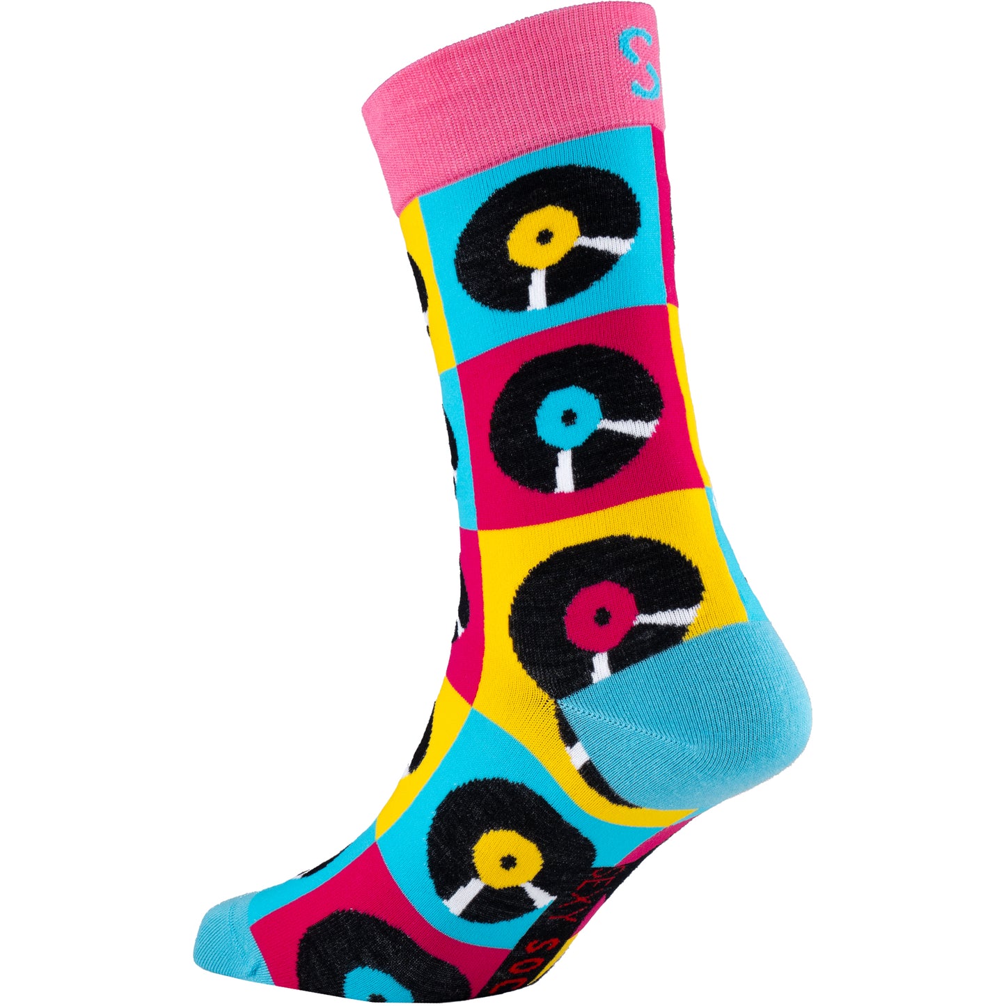 Retro Vinyl Natural Bamboo Knit Socks