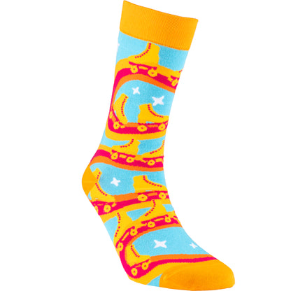 Roller Disco Natural Bamboo Knit Socks