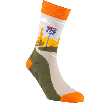 Route 66 Natural Bamboo Knit Socks