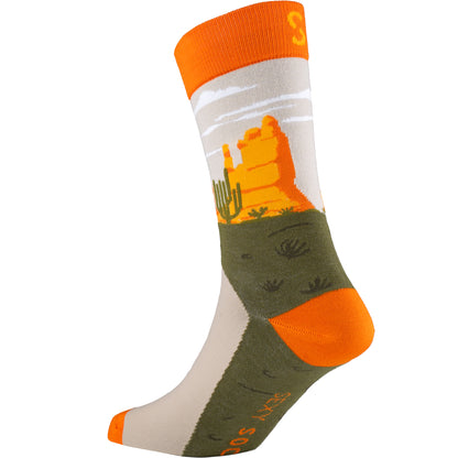 Route 66 Natural Bamboo Knit Socks