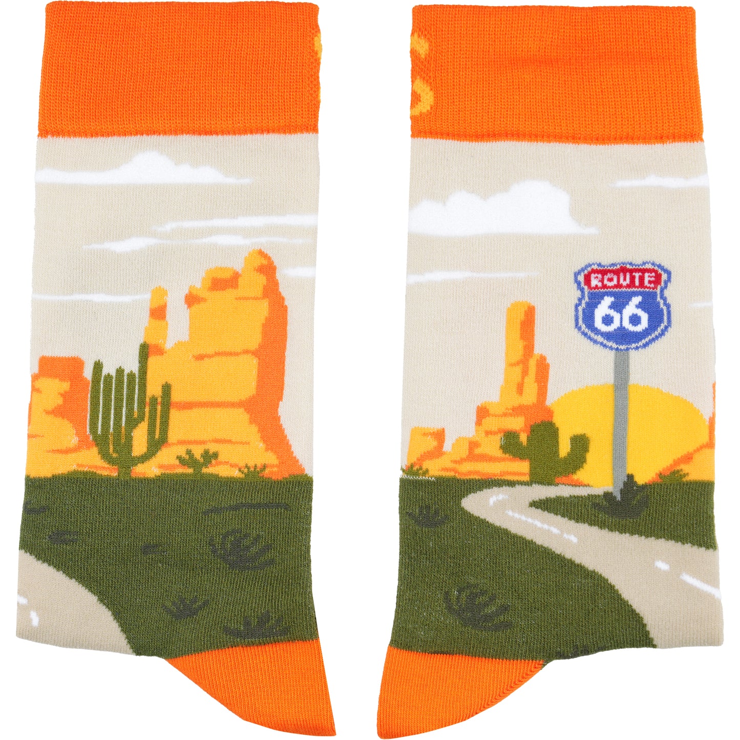 Route 66 Natural Bamboo Knit Socks