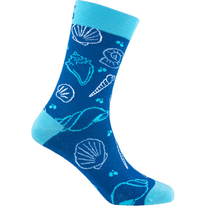 Seashells Natural Bamboo Knit Socks