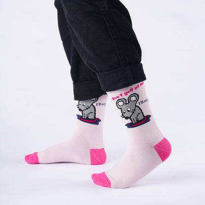 Sensitive Mouse Natural Bamboo Knit Socks