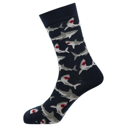Sharks Natural Bamboo Knit Socks