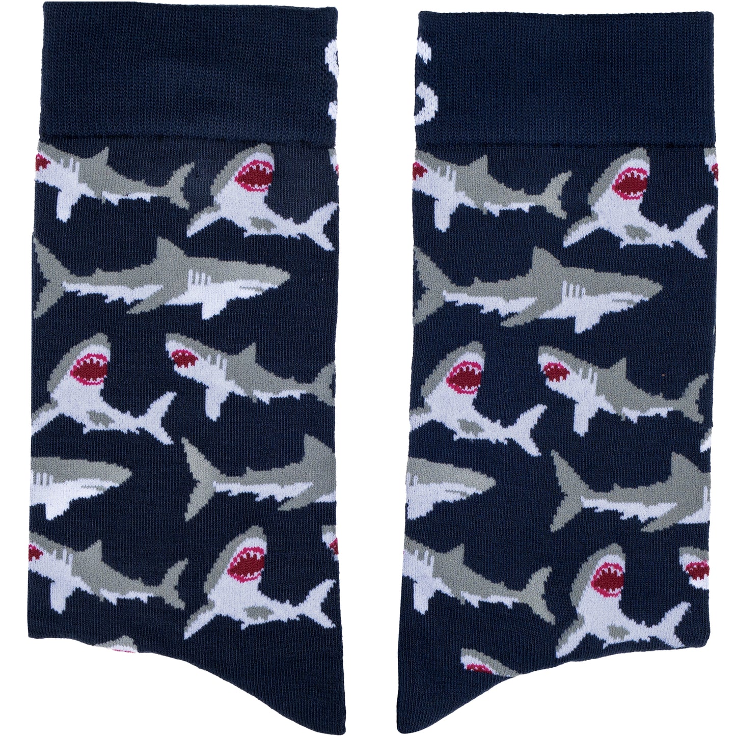 Sharks Natural Bamboo Knit Socks