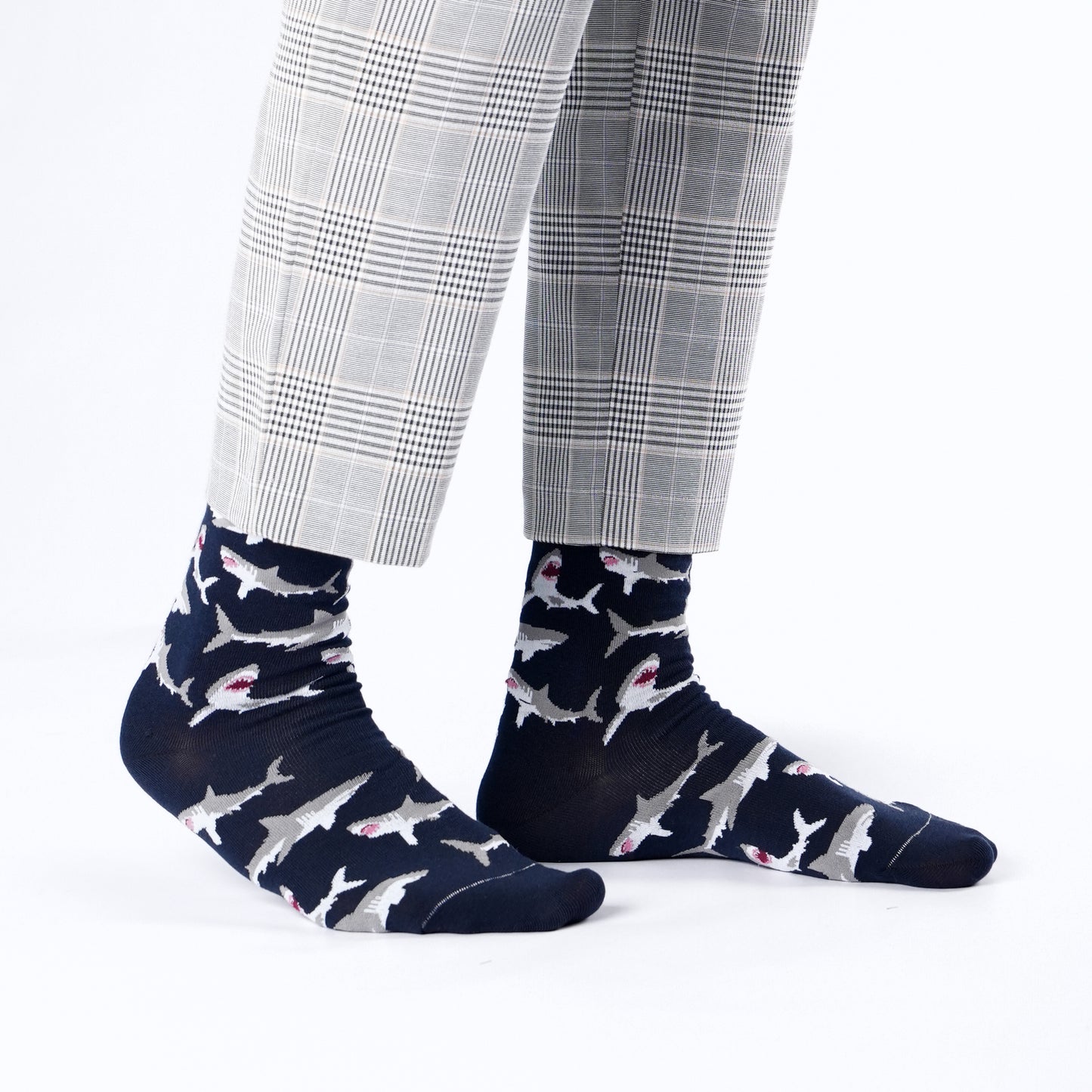 Sharks Natural Bamboo Knit Socks
