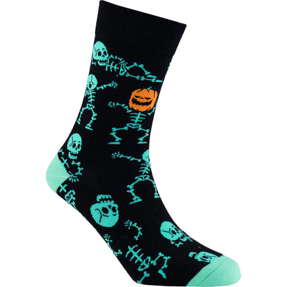 Skeleton Natural Bamboo Knit Socks