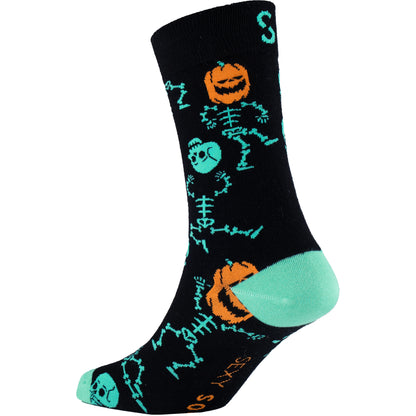 Skeleton Natural Bamboo Knit Socks