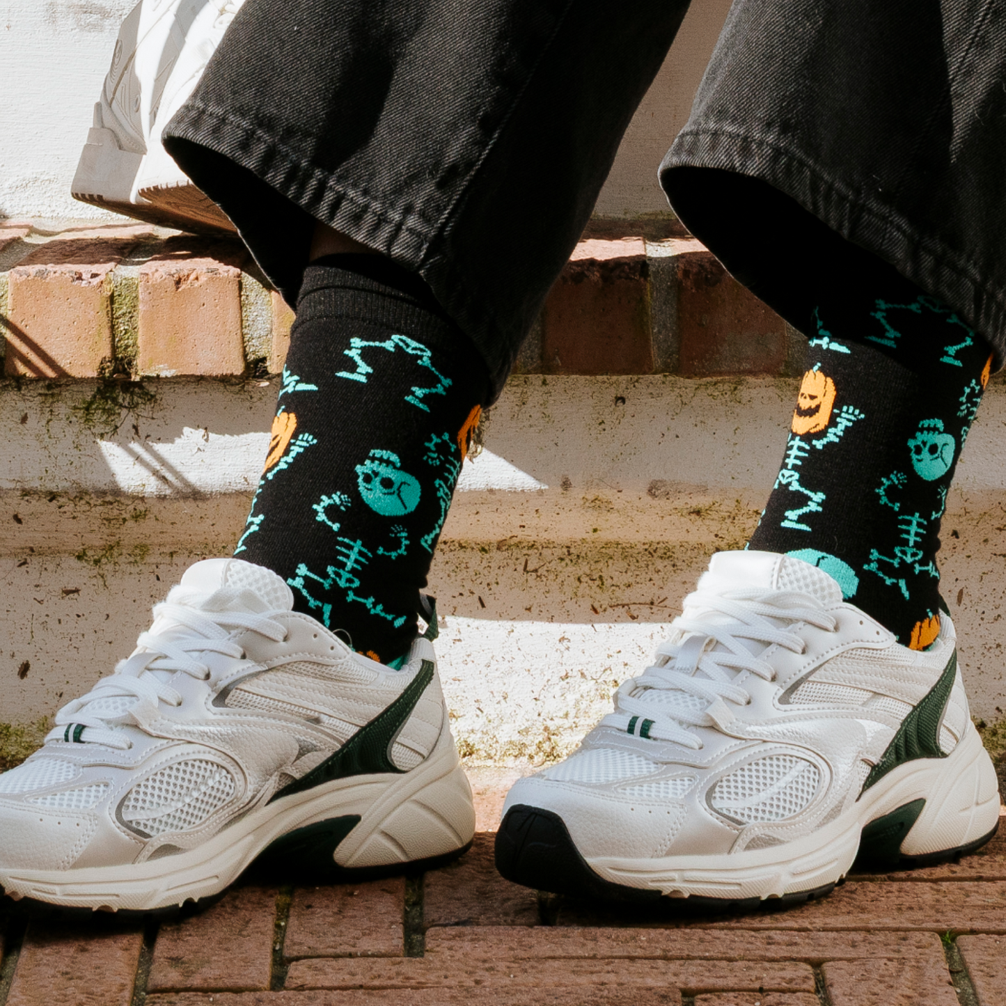 Skeleton Natural Bamboo Knit Socks