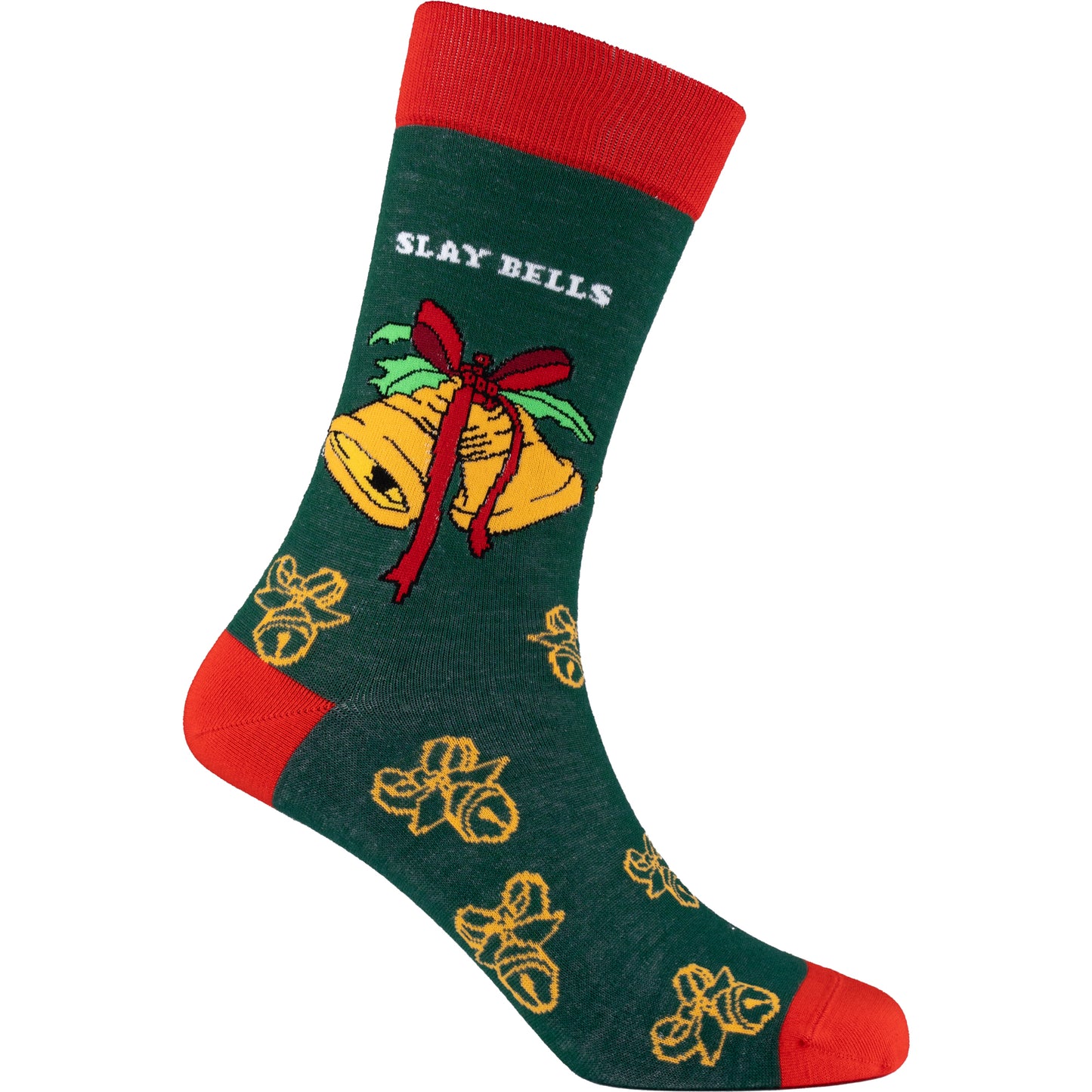 Slay Bells Natural Bamboo Knit Socks