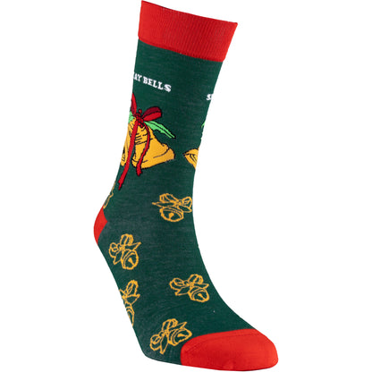Slay Bells Natural Bamboo Knit Socks