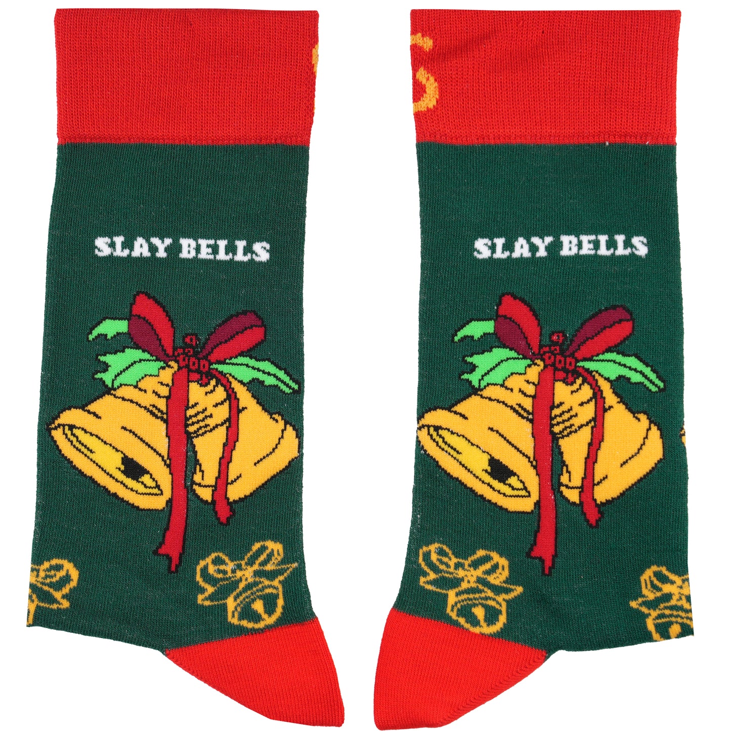 Slay Bells Natural Bamboo Knit Socks