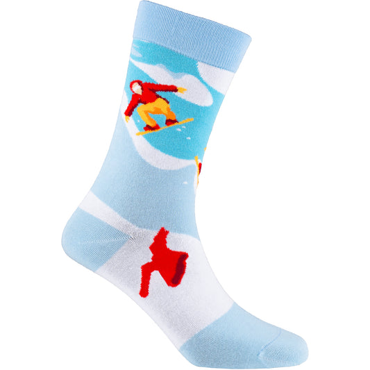 Snowboarding Natural Bamboo Knit Socks