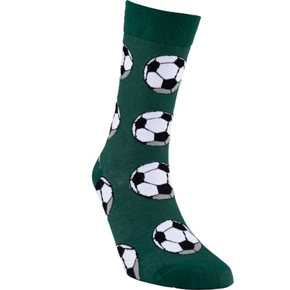 Soccerballs Natural Bamboo Knit Socks