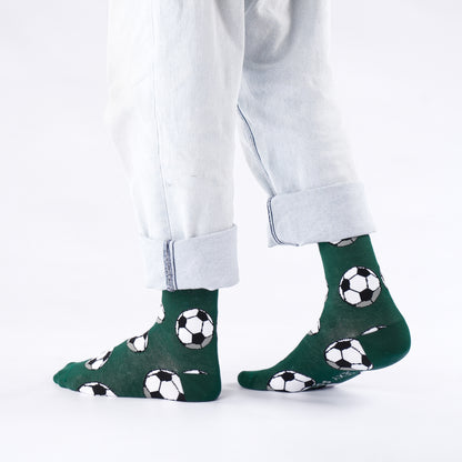 Soccerballs Natural Bamboo Knit Socks