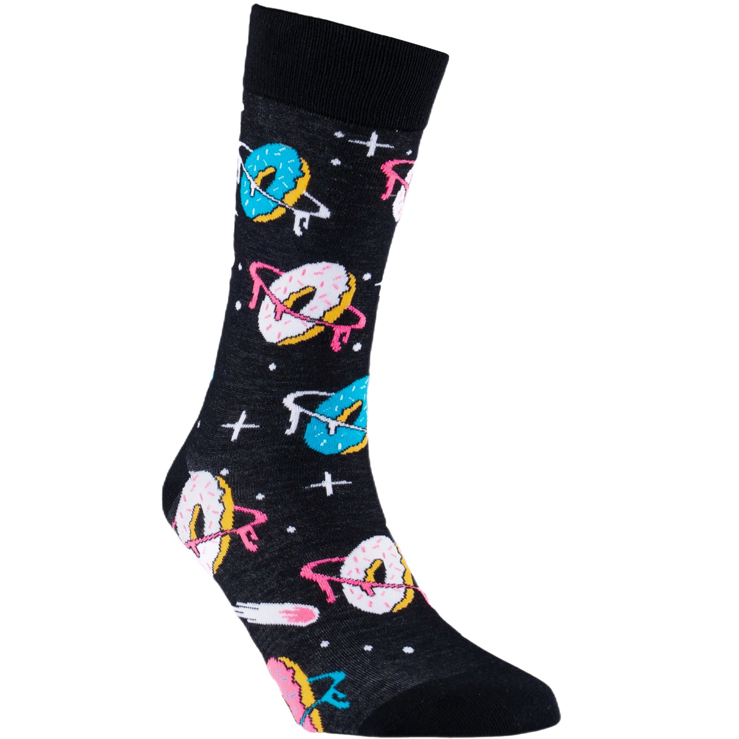 Space Donuts Natural Bamboo Knit Socks
