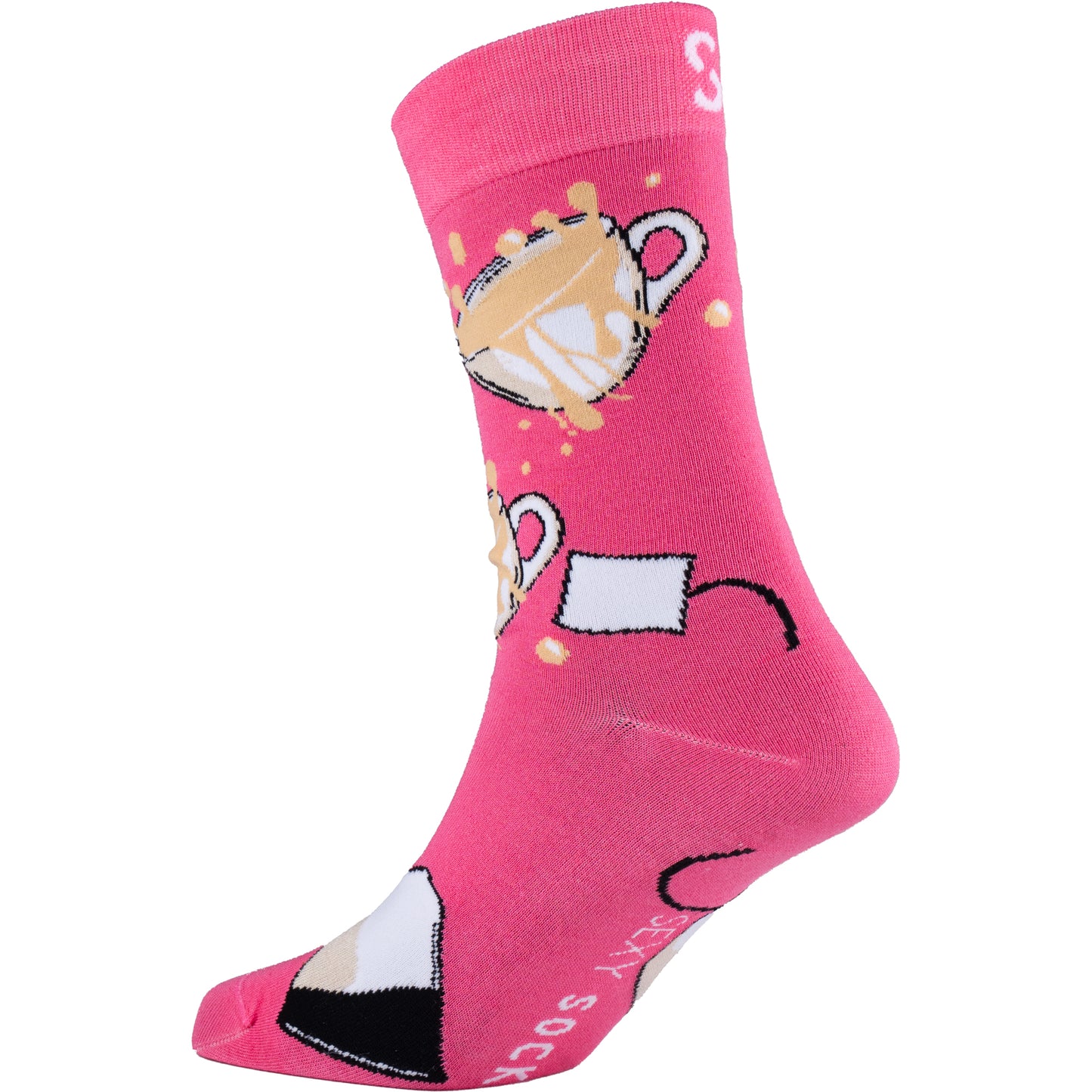 Spill The Tea Natural Bamboo Knit Socks