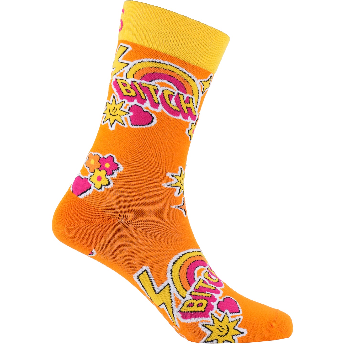 Sticker Bitch Natural Bamboo Knit Socks