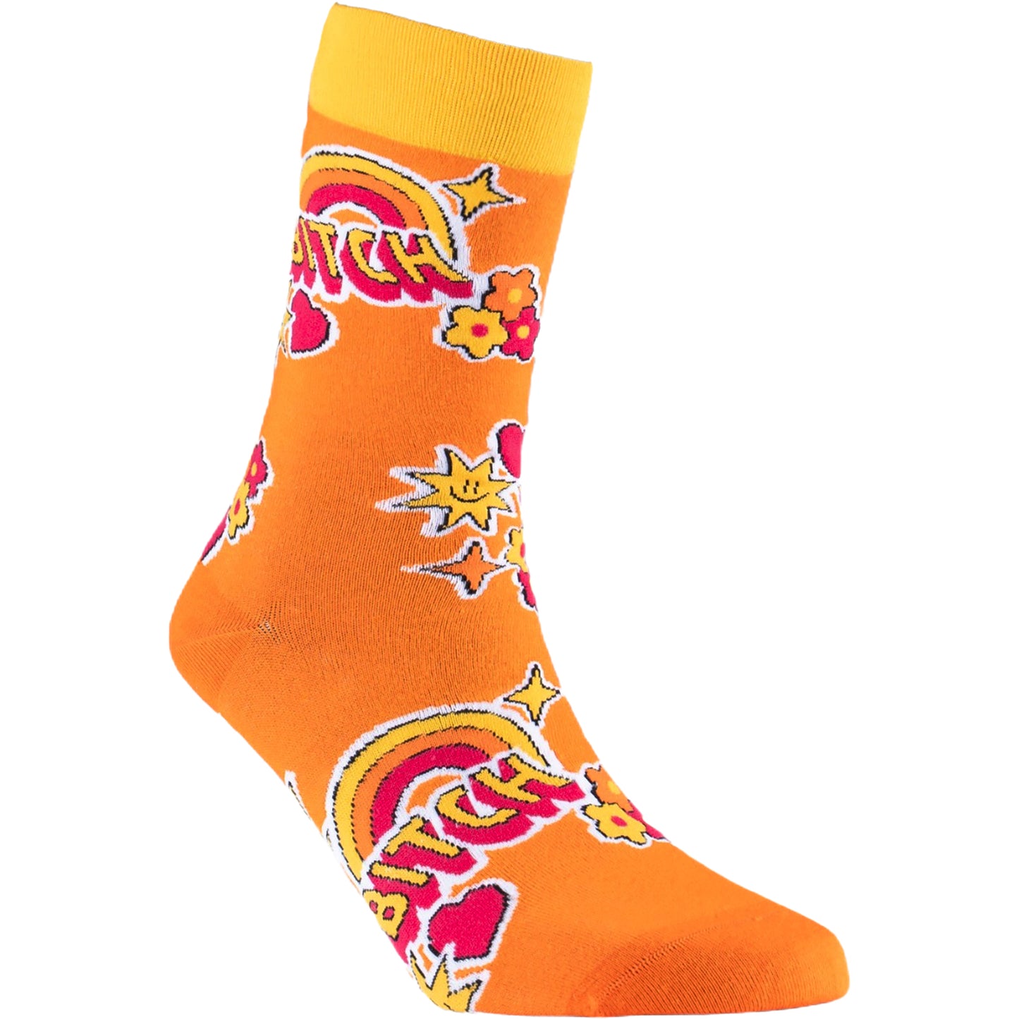 Sticker Bitch Natural Bamboo Knit Socks