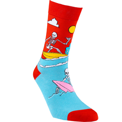 Surfs Up Natural Bamboo Knit Socks