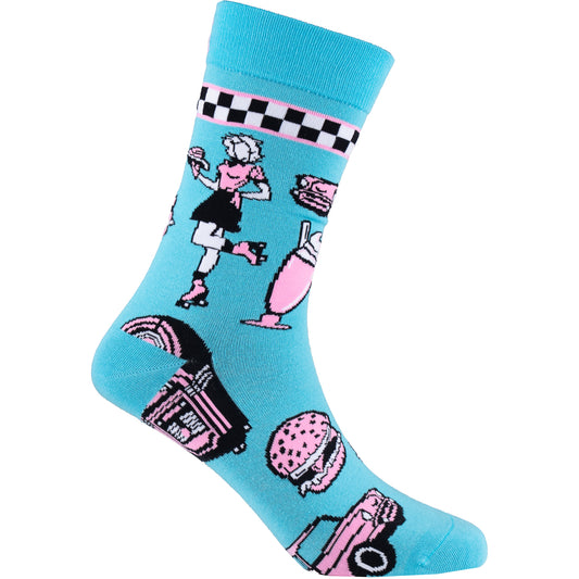 The Diner Natural Bamboo Knit Socks