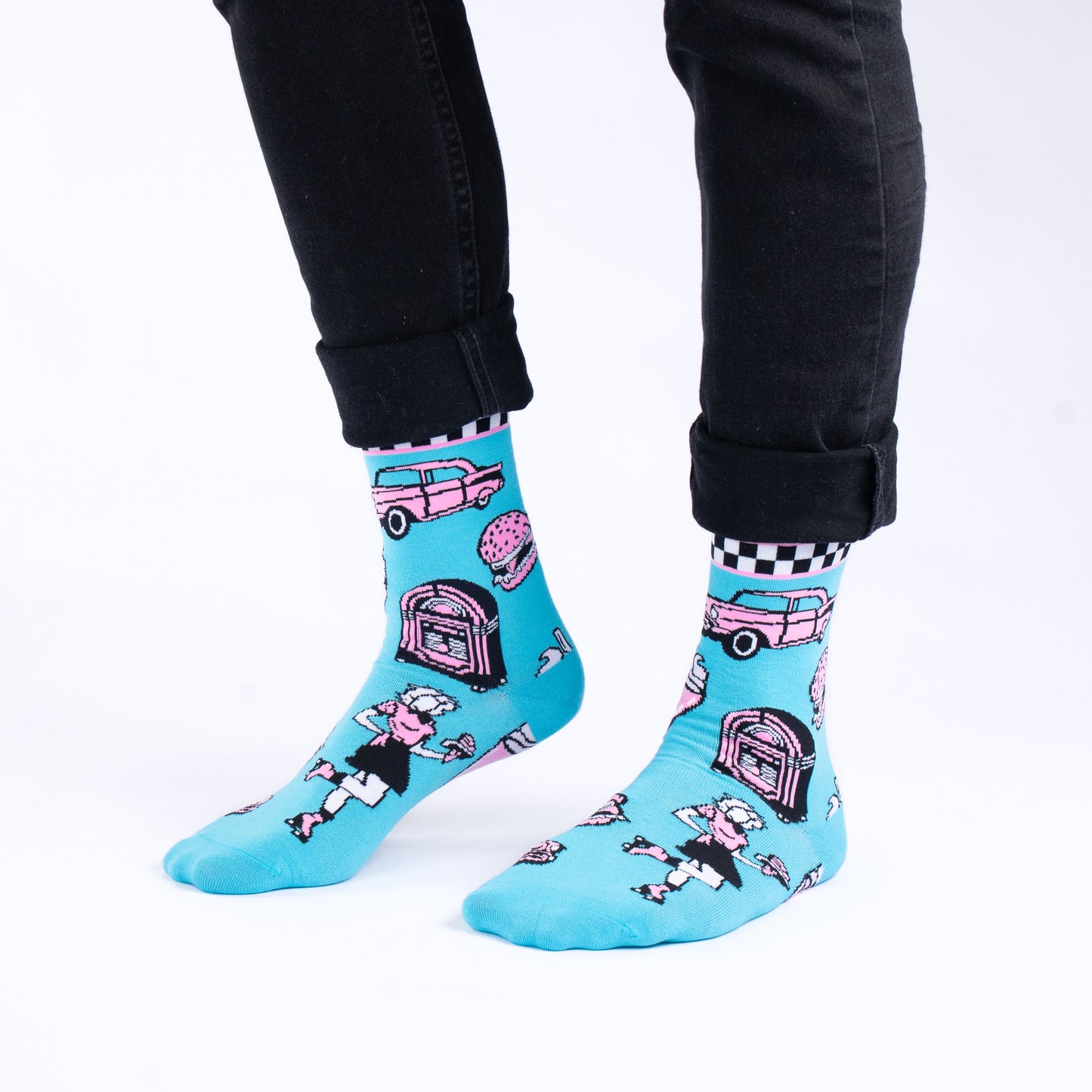 The Diner Natural Bamboo Knit Socks