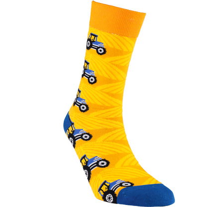 Tractors Natural Bamboo Knit Socks