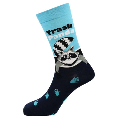 Trash Panda Natural Bamboo Knit Socks