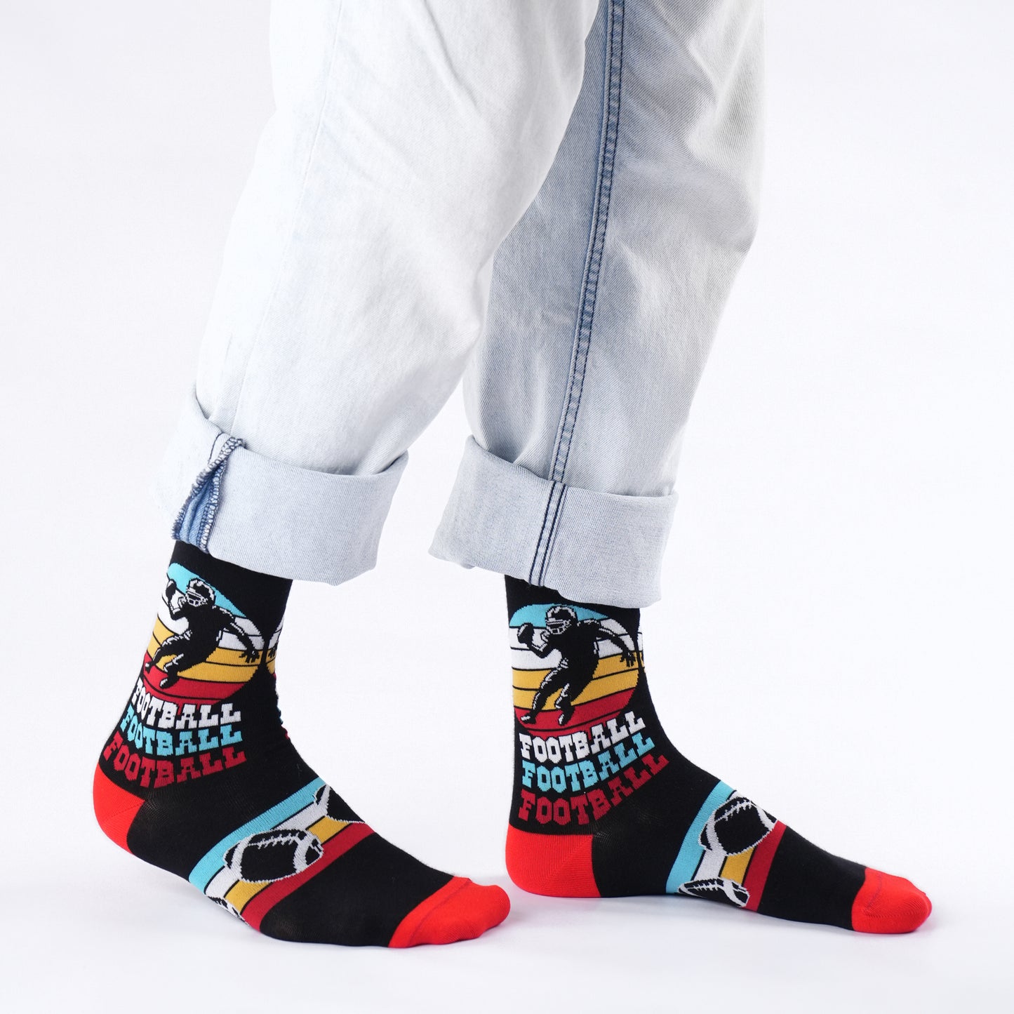 USA Football Natural Bamboo Knit Socks