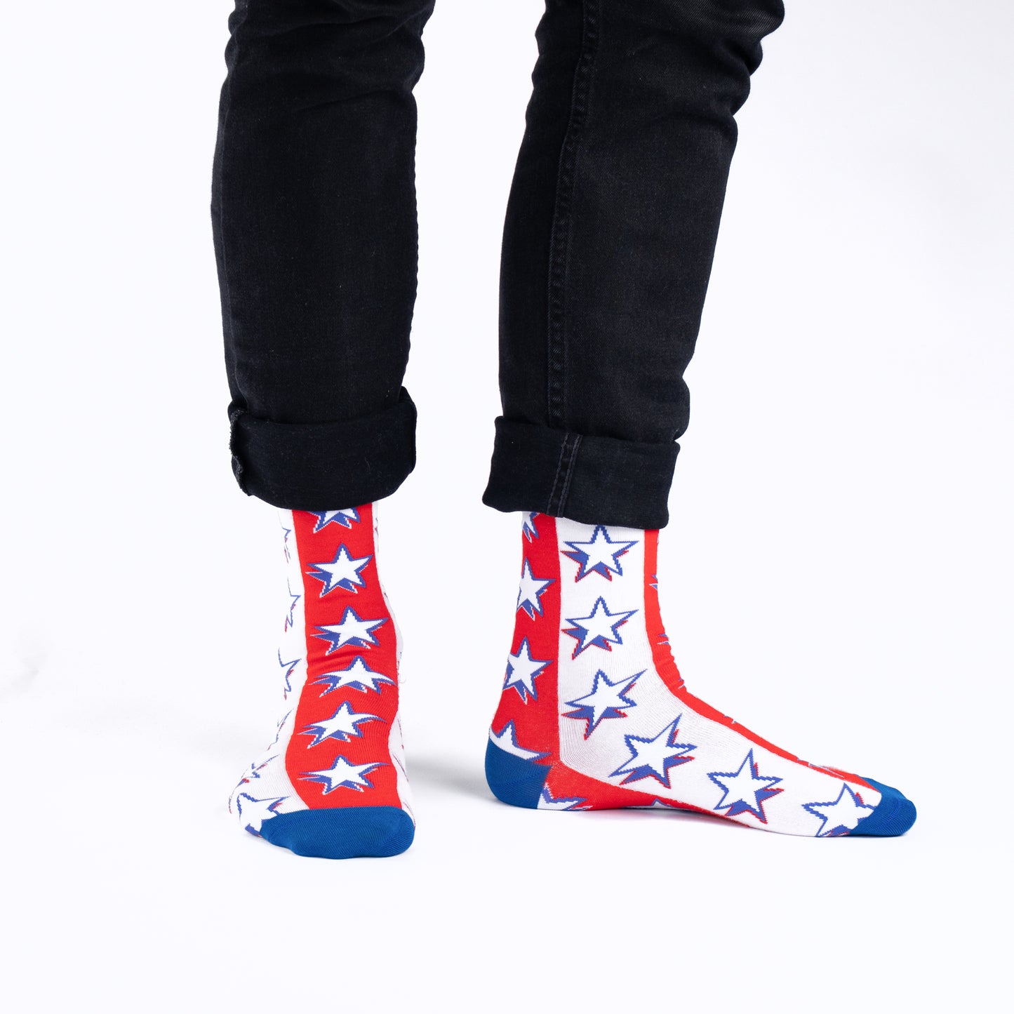 USA Stripes Natural Bamboo Knit Socks