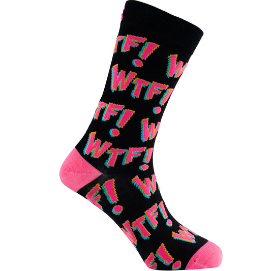 WTF Natural Bamboo Knit Socks