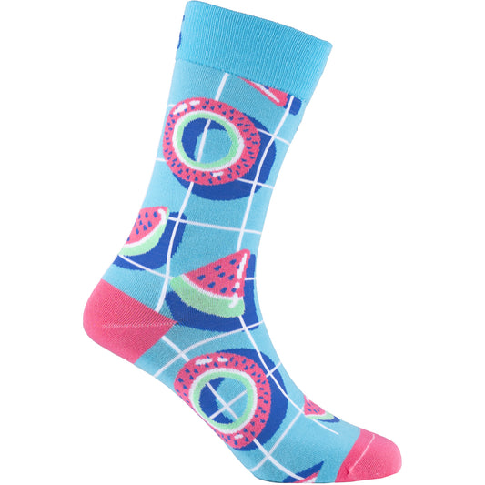 Watermelon Natural Bamboo Knit Socks