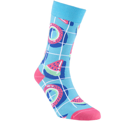Watermelon Natural Bamboo Knit Socks