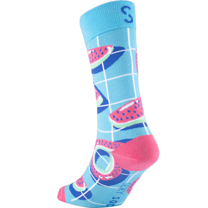 Watermelon Natural Bamboo Knit Socks