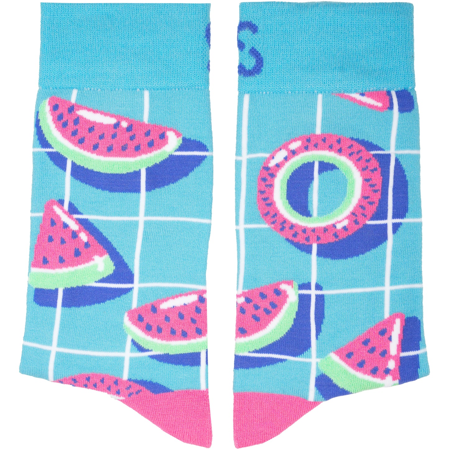 Watermelon Natural Bamboo Knit Socks